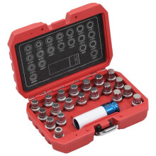 vidaXL 21 Piece Rim Lock Socket Set for BMW Wheel Lock Tool Set Removal Key