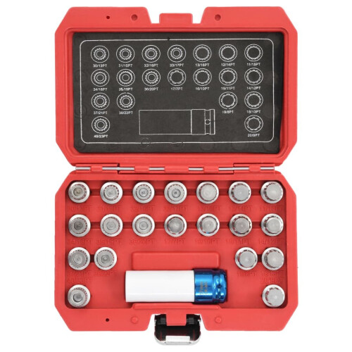 vidaXL 21 Piece Rim Lock Socket Set for BMW Wheel Lock Tool Set Removal Key 2