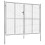 VidaXL Garden Gate Galvanised Steel 306x250 cm Silver 2