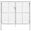 VidaXL Garden Gate Galvanised Steel 306x250 cm Silver 1