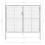 VidaXL Garden Gate Galvanised Steel 306x250 cm Silver 5
