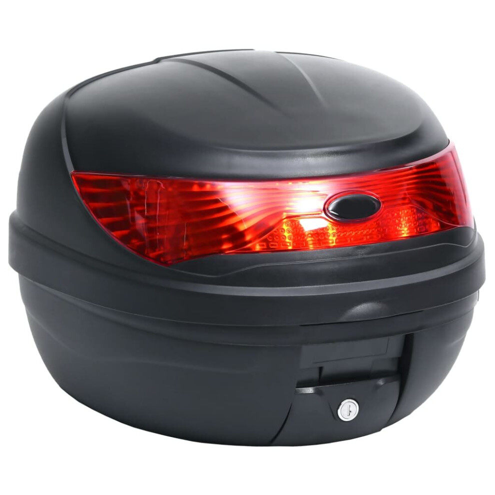 vidaXL Motorbike Top Case 35 L for Single Helmet Back Luggage Rear Storage Box