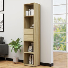 vidaXL hylde, Sonoma eg, 36x30x171 cm, spånplade