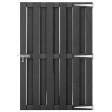 vidaXL Gartentor WPC 100 x 150 cm Grau