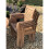 teak round table with 8 stacking chairs 2