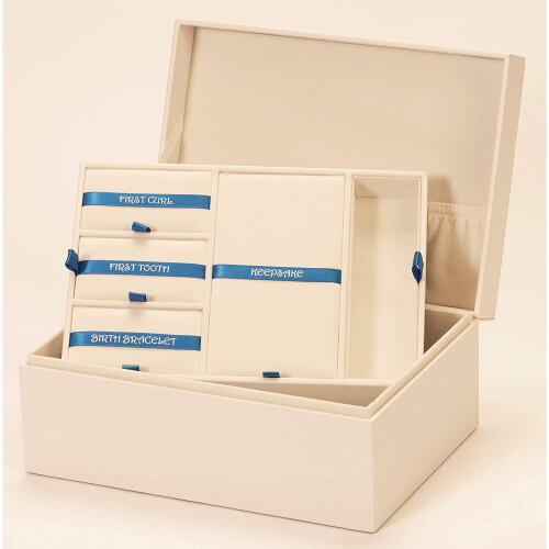 Mele & Co Baby Memory Gift Box White & Blue