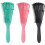 (Pink) Anti-Static Detangler Hairbrush 2