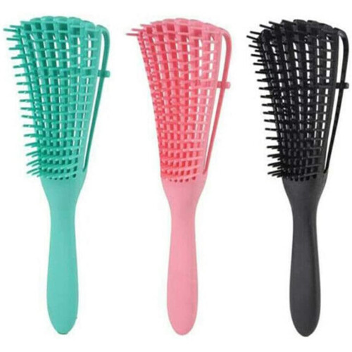 (Black) Anti-Static Detangler Hairbrush 1