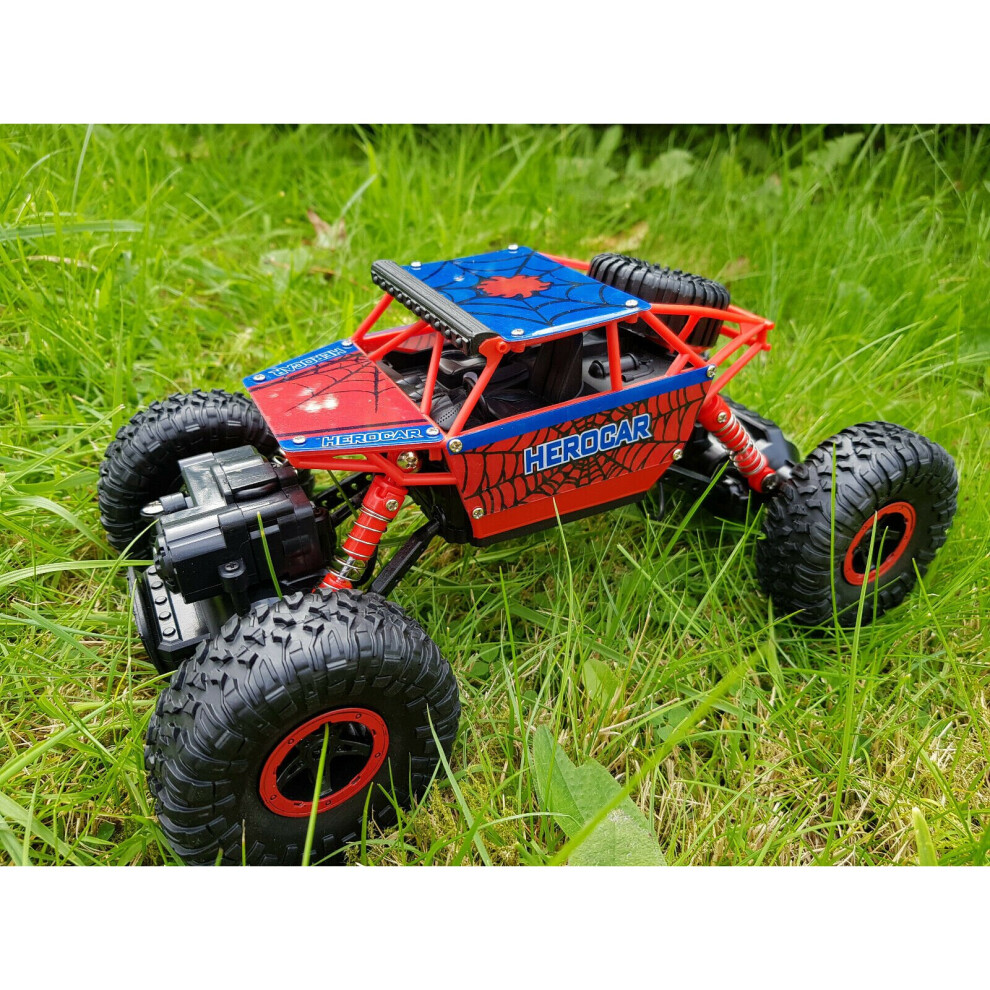 Spiderman Radio Remote Control Car 2.4ghz Off Road 4wd Rock Crawler