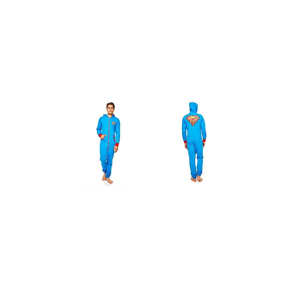 Mens DC Comics Superman Onesie 90492 Blue/Red