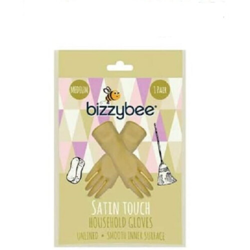 (Large) bizzybee Satin Touch Household Gloves Unlined