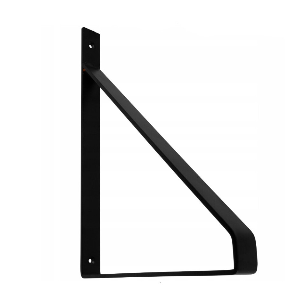 Quality Shelf Support Wall Mounted Brackets 30x22cm " GINO " Black Colour One Pair