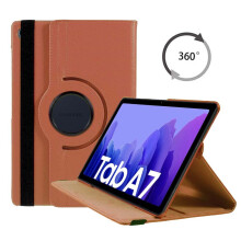 (Rose Gold) Case For Samsung Galaxy Tab A7 10.4in 2020 PU Leather 360 Rotating Cover