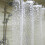 Large 3D Shower Curtain Clear Plastic EVA Diamond Water Cube Thicker 3