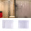 Large 3D Shower Curtain Clear Plastic EVA Diamond Water Cube Thicker 1