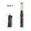 (S) LED COB Hand Torch Inspection Lamp Flexible Work Light Handheld USB Rechargeable 14