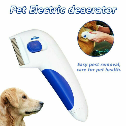 Flea Electric Pet Cat Dog Safe Flea Comb Kills Fleas Pet Supply 2