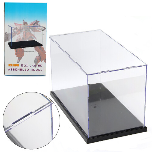 31cm Long Transparent Acrylic Perspex Dustproof Display Box Case