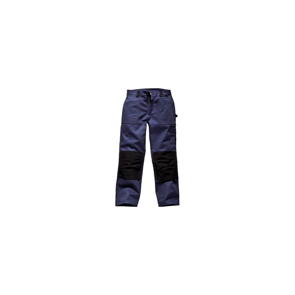 Dickies Navy/ Black Grafter Duo-Tone Trousers (Wd4930) Size 30R Blue,Black