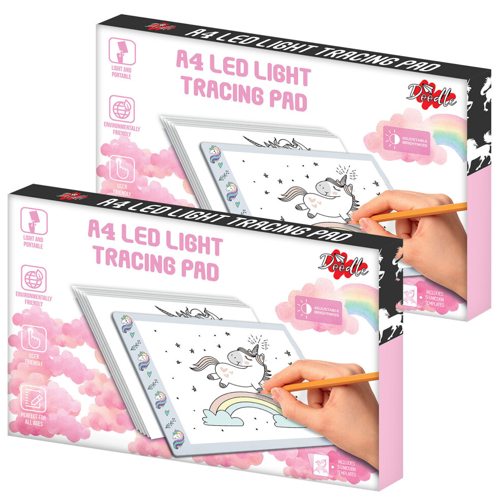 (Buy 2-Unicorn) Doodle A4 LED Light Tracing Pad