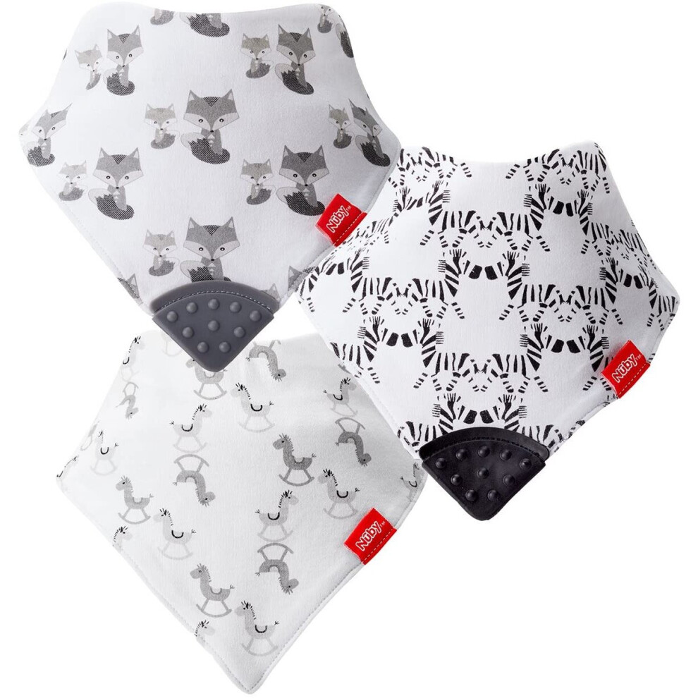 Nuby Bandana Teething Bibs Pack of 3