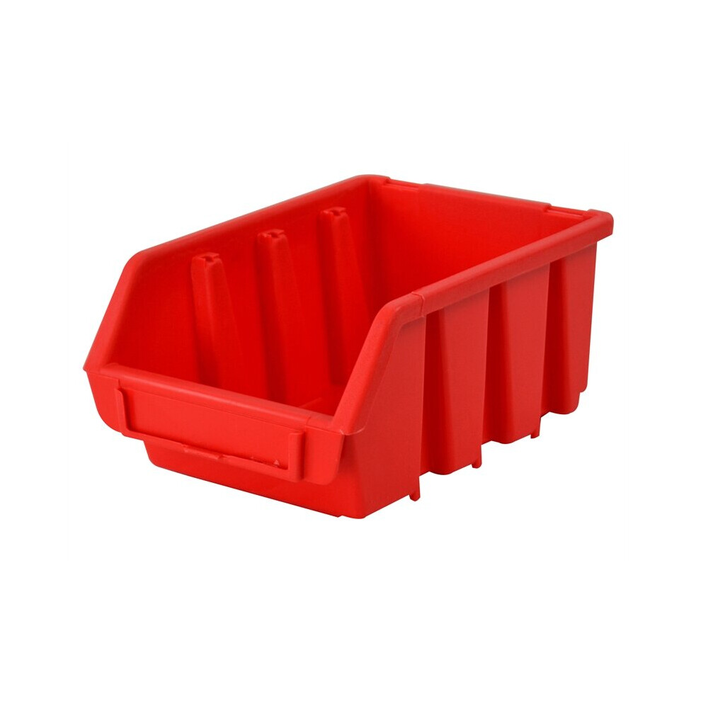Faithfull Interlocking Storage Bin Size 2L Red 116 x 212 x 75mm FAITBBIN2L