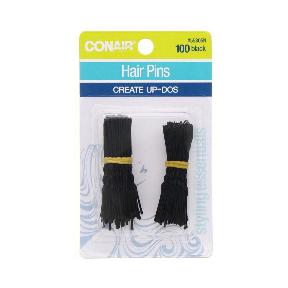 Conair , Hair Pins, Create Up-Dos, Black, 100 Pieces