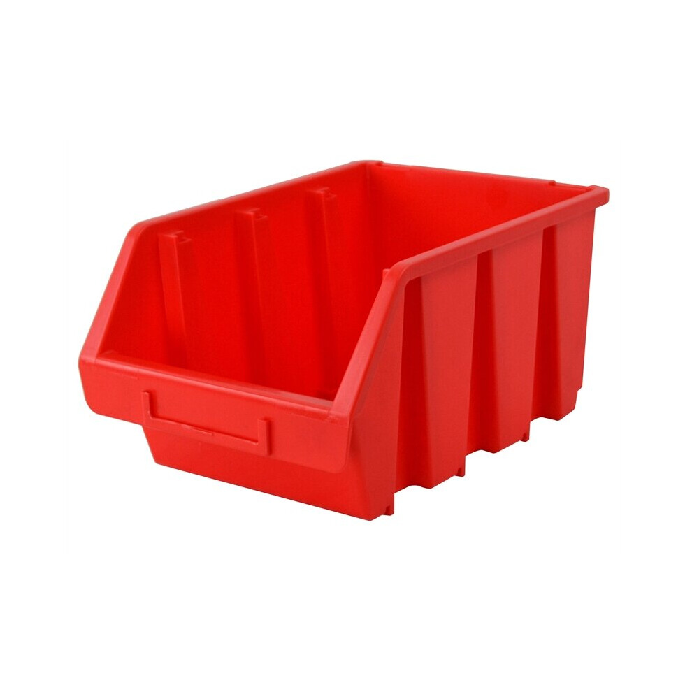 Faithfull Interlocking Storage Bin Size 4 Red 209 x 340 x 155mm FAITBBIN4