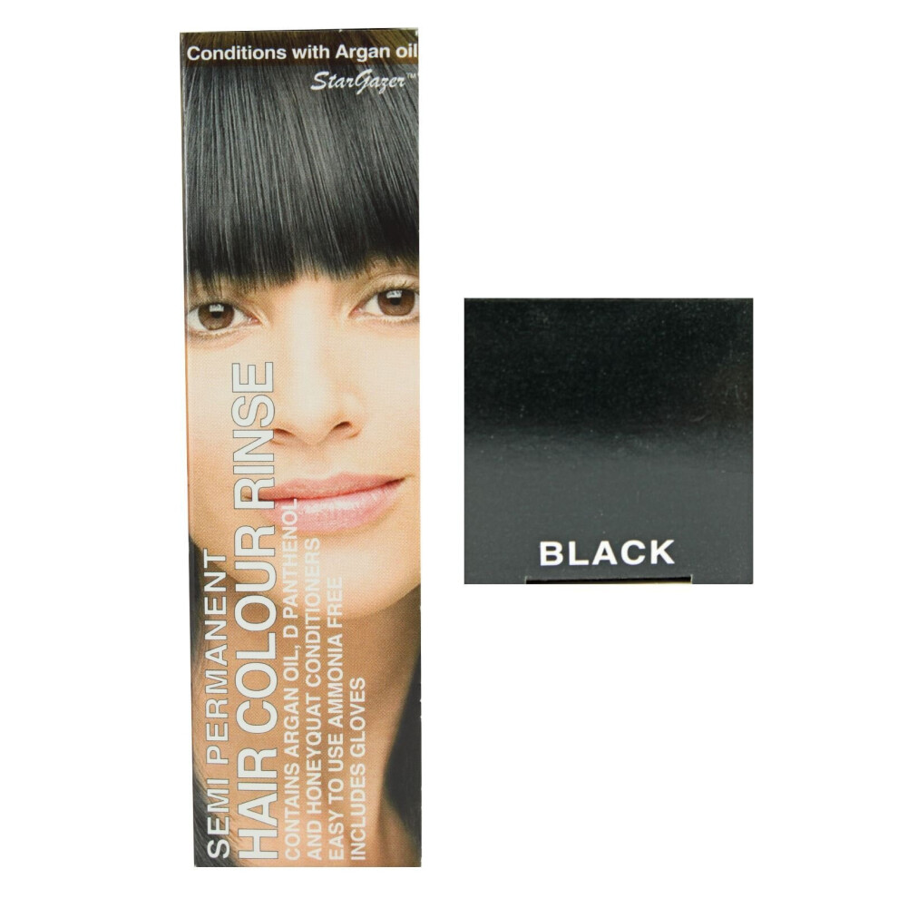 Stargazer Semi Permanent Hair Dye Black