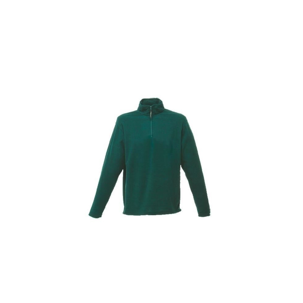 Regatta Mens Micro Zip Neck Fleece - TRF549 Bottle Green [3XL]