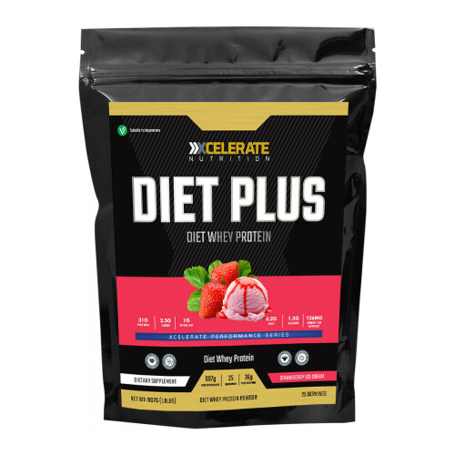XCelerate Nutrition Diet Plus 907g - Strawberry Ice Cream