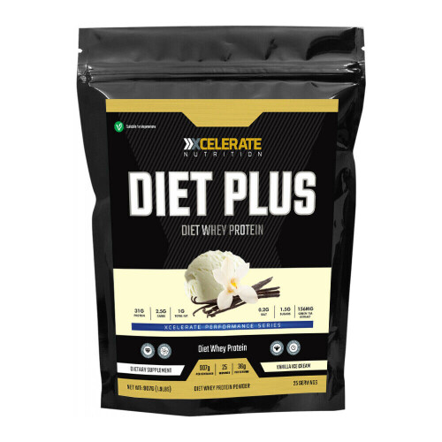 XCelerate Nutrition Diet Plus 907g - Vanilla Ice Cream