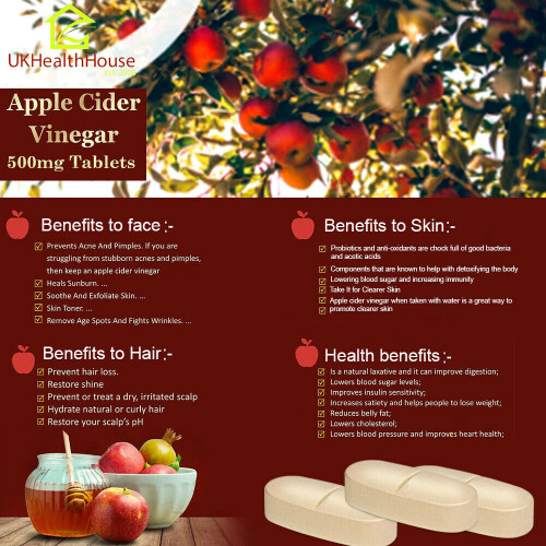Apple Cider Vinegar Tablets - 500mg x 360 - High Strength Weight Loss 2