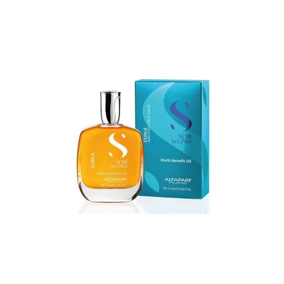 Alfaparf Semi Di Lino Curls-Benefit Oil For Curly & Wavy Hair Vegan