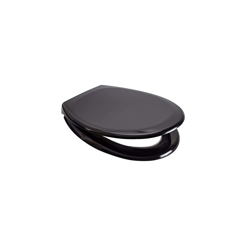Black Soft Close Toilet Seat Quick Release Top/Bottom Fix 5029067001022