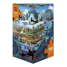 Heye HY29925 Puzzles-Triangular, 1500 ks-Podmořské dobrodružství