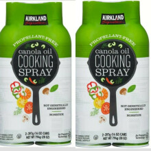 4x 397g Bottles Kirkland Signature Canola Oil Cooking Spray - 4 Bottles Non GMO