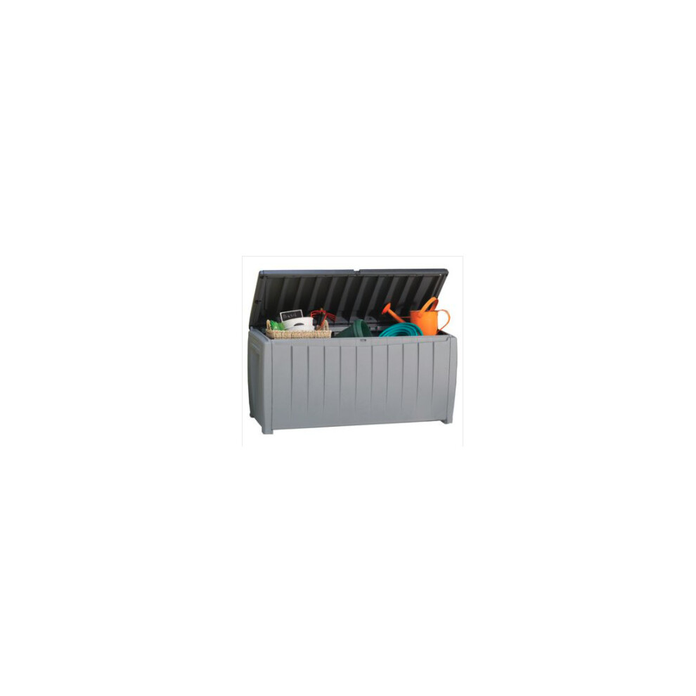 Keter Glenwood Deluxe 340 Litre Capacity Deck Box Grey