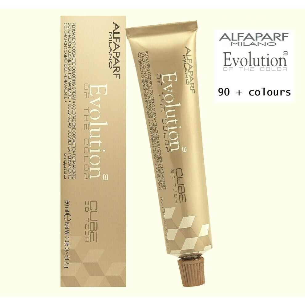 (Shade: 4- MEDIUM NATURAL BROWN) ALFAPARF Evolution of the Colour -Cube 3D Hair Dye