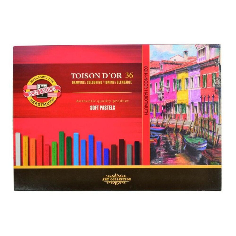 Koh-i-noor Hardtmuth Set Of ArtistsÂ´ Soft Pastels 8585 36 , Pastels, Pastels & Chalks-image-OPC-P672KQB-NEW