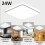 24W Bright Square LED Ceiling Down Light Panel Wall Kitchen Bathroom 2