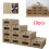 10 Foldable Cardboard Shoe Boxes Organiser Drawer Stackable Storage 5