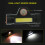 Lampe frontale LED USB 2 x rechargeable Lampe frontale de travail Lampe frontale Torche de tête 20