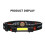 Lampe frontale LED USB 2 x rechargeable Lampe frontale de travail Lampe frontale Torche de tête 16