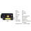 Lampe frontale LED USB 2 x rechargeable Lampe frontale de travail Lampe frontale Torche de tête 15