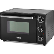 Tower T14043 Mini Oven, Black/Silver Accents, 23L