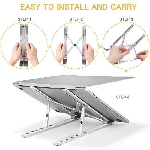 Adjustable Laptop Stand, Laptop Holder Riser Computer Stand, 6-Angles 1