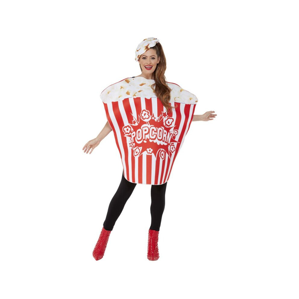 Adults Popcorn Fancy Dress Costume (One Size)