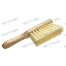 Soft Cream Varnished Hand Brush, Soft PVC Bristles Banister Brush Hand Broom