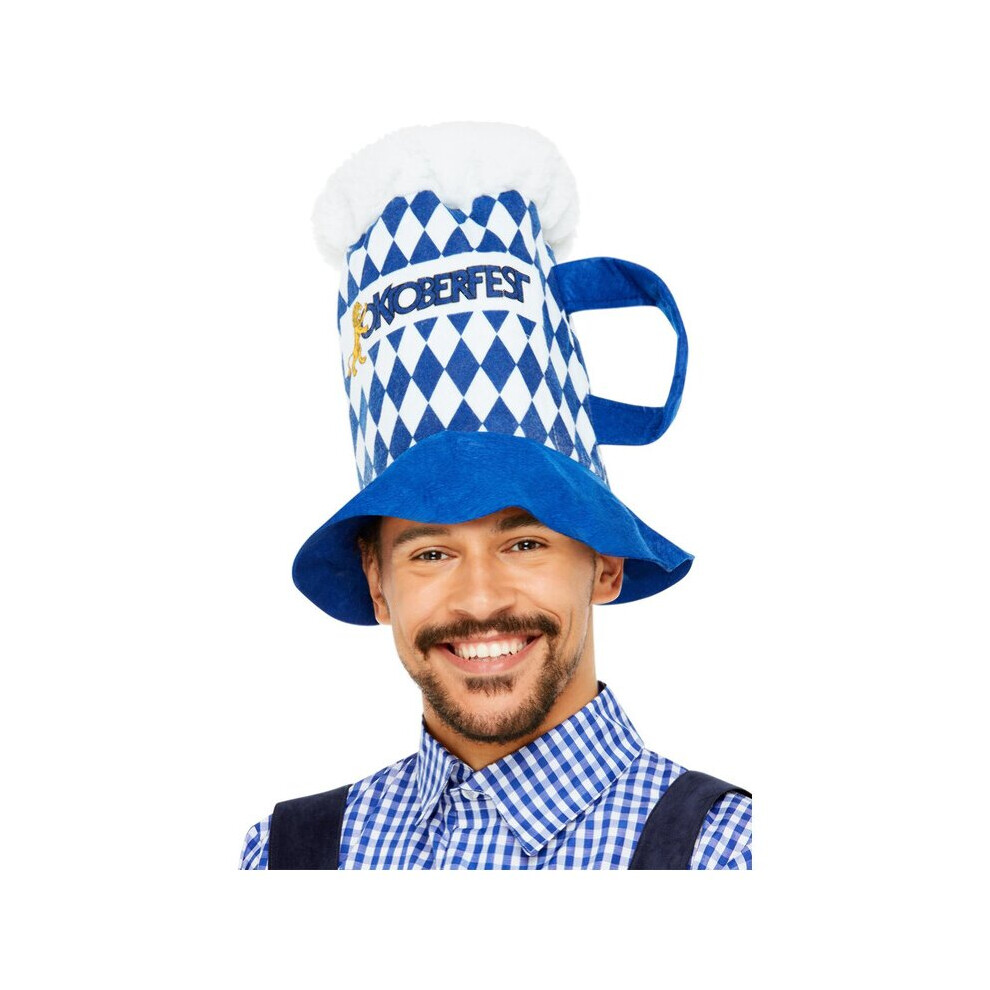 Smiffy's Mens Oktoberfest Chequered Beer Hat